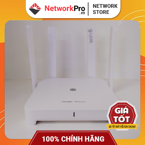 Router WiFi 6 Ruijie RG-EW1800GX PRO Hàng Chính Hãng – Băng Tần Kép, Tốc Độ 1200Mbps, Chịu Tải 48 User