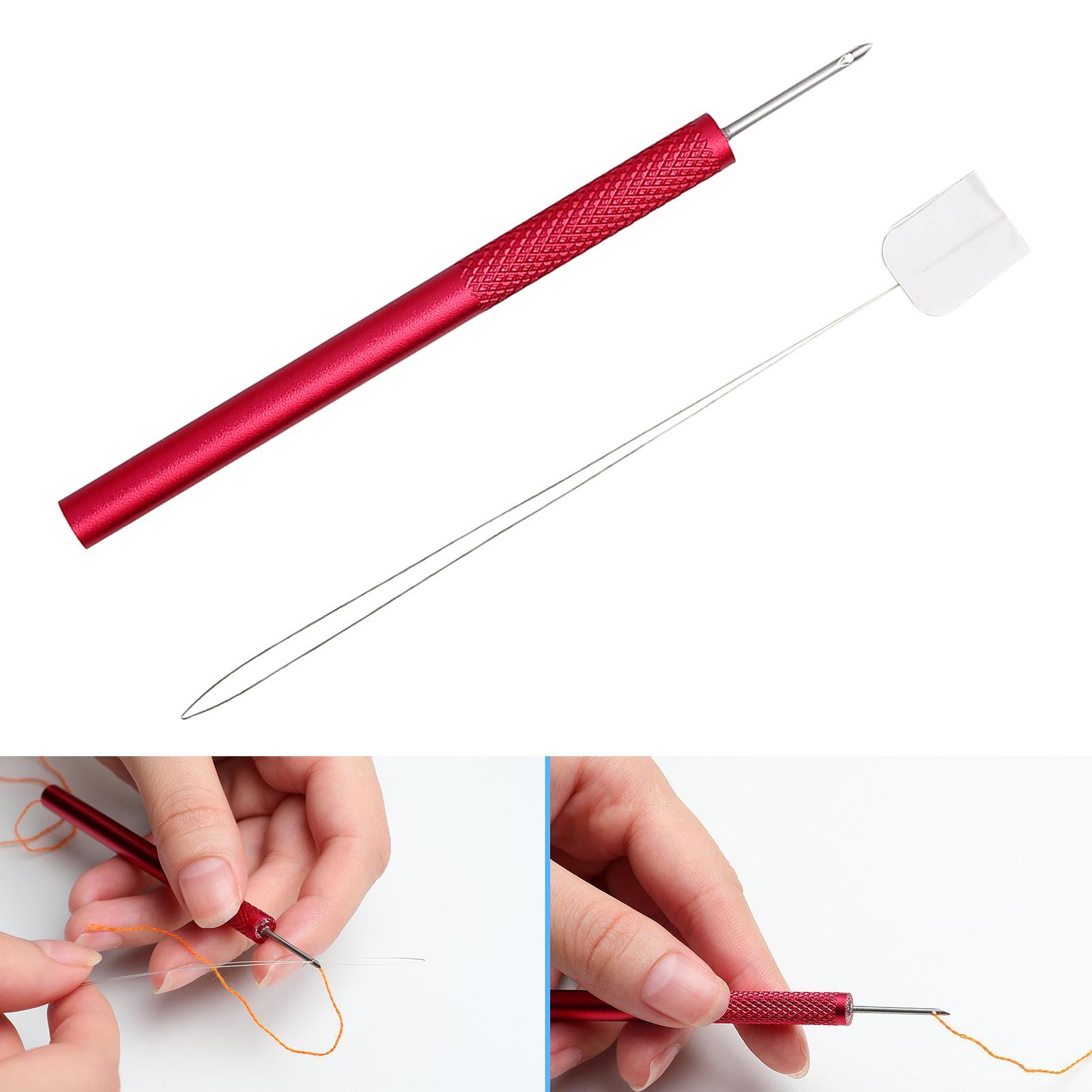 Embroidery Pen Set W/ Needle Threader Punch Needle Kits for Kids Knitting Supplies