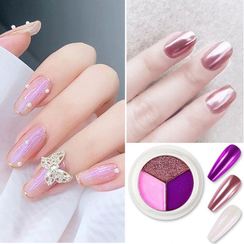 Set 12 Màu Bột Nhung Phủ Nail  Dephiendaivn