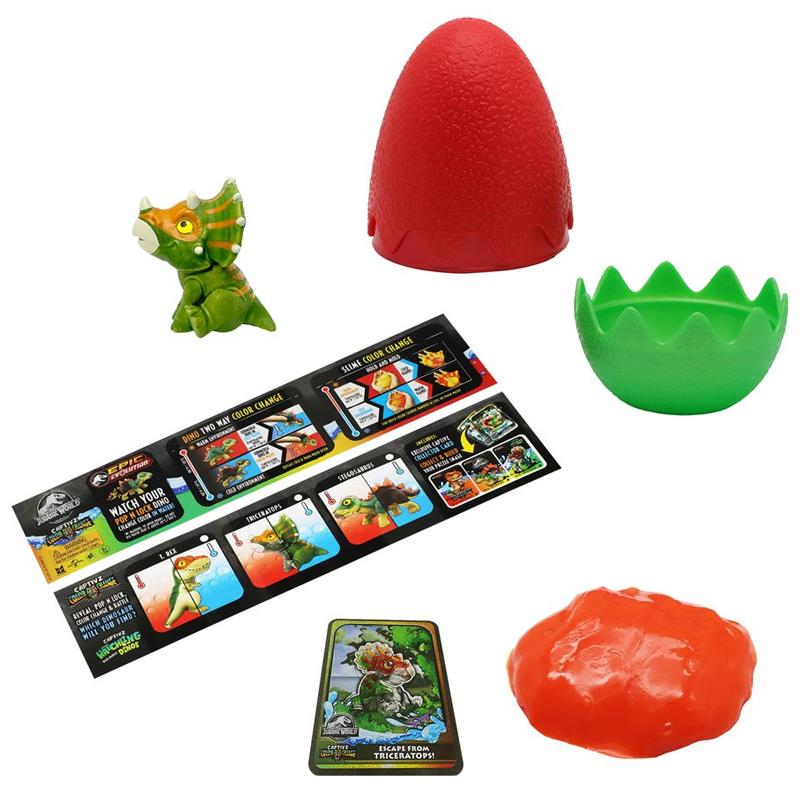 Đồ Chơi Trứng Slime Khủng Long Jurassic World Đổi Màu - Toy Monster-TM502 (Mẫu Màu Giao Ngẫu Nhiên)