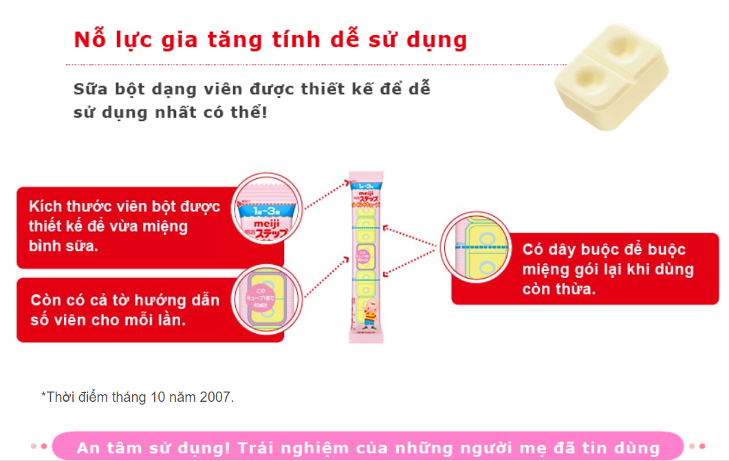 Hộp 24 thanh Sữa bột công thức Meiji Hohoemi Milk cho bé 1 đến 3 tuổi (28g/ thanh) - Nhập khẩu Nhật Bản