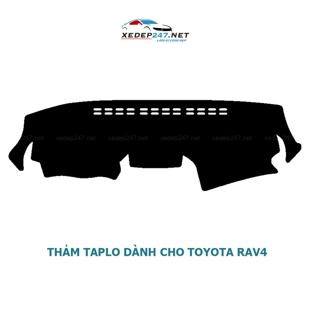 Thảm Taplo dành cho xe Toyota Rav4 chất liệu Nhung, da Carbon, da vân gỗ
