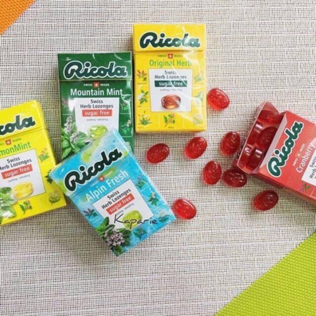Kẹo Ngậm ho Thảo Mộc Ricola 40gr NHẬP KHẨU THỤY SĨ