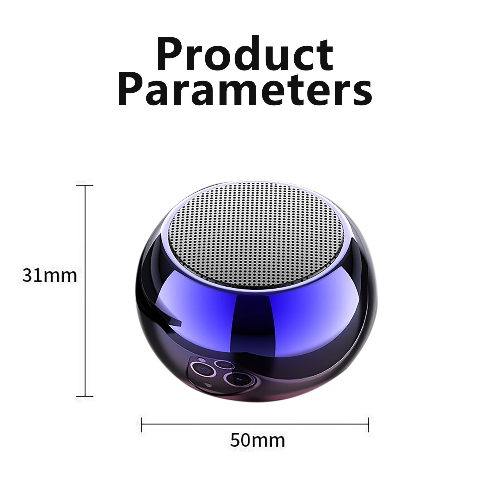 Miễn phí Vận Chuyển M3 Mạ Điện Mini Di Động Dòng T-ws Thép Nhỏ C-annon Loa Bluetooth Không Dây Di Động Không Dây Màu sắc: Tím