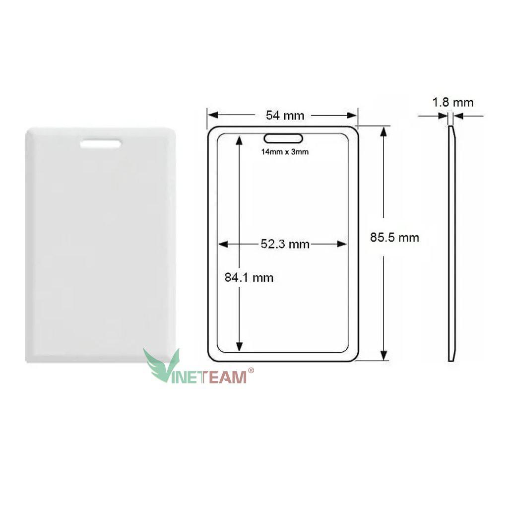 Thẻ từ thang máy thẻ từ sao chép RFID 125KHZ trắng loại sao chép được, không sao chép đè được loại dầy -dc4587