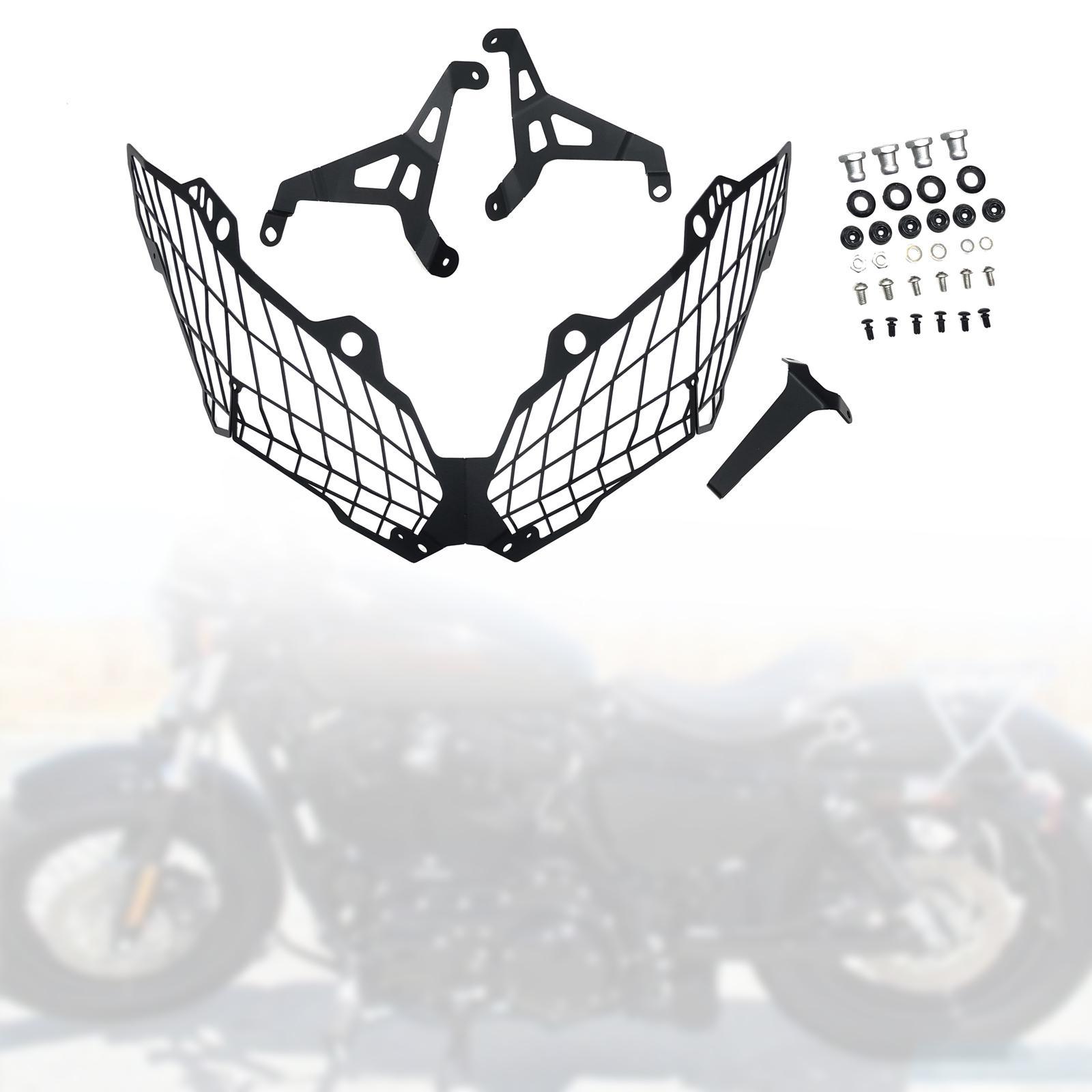 Headlight Mesh Grill, Motorbike Headlight Protector Guard, Motorcycle Front Headlight Grille Guard for VERSYS650 Parts Replacement