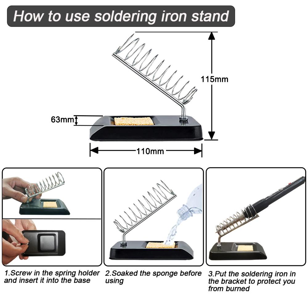 Intelligent Soldering Iron LCD Display 200-450℃ Temperature Controllable Soldering Station for Models DIY Welding Assembly