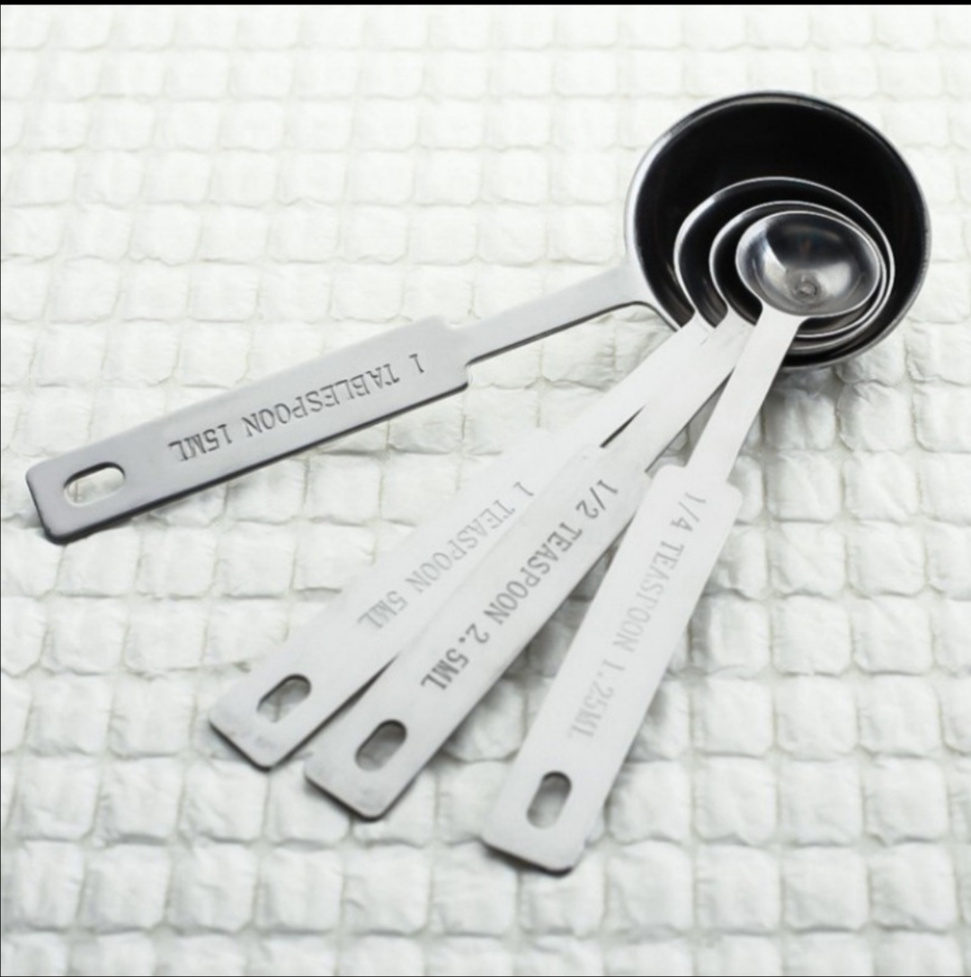MUÔNG LƯỜNG GIA VỊ BỘ 4 CÁI INOX