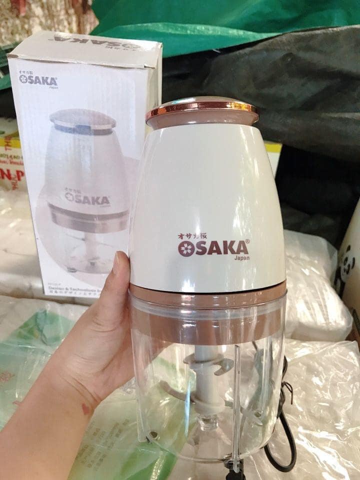 Máy Xay Cắt Đa Năng Osaka Nắp Đồng Cao Cấp Nhật Bản, Máy Xay Thịt, Máy Xay Sinh Tố - Hàng Chính Hãng
