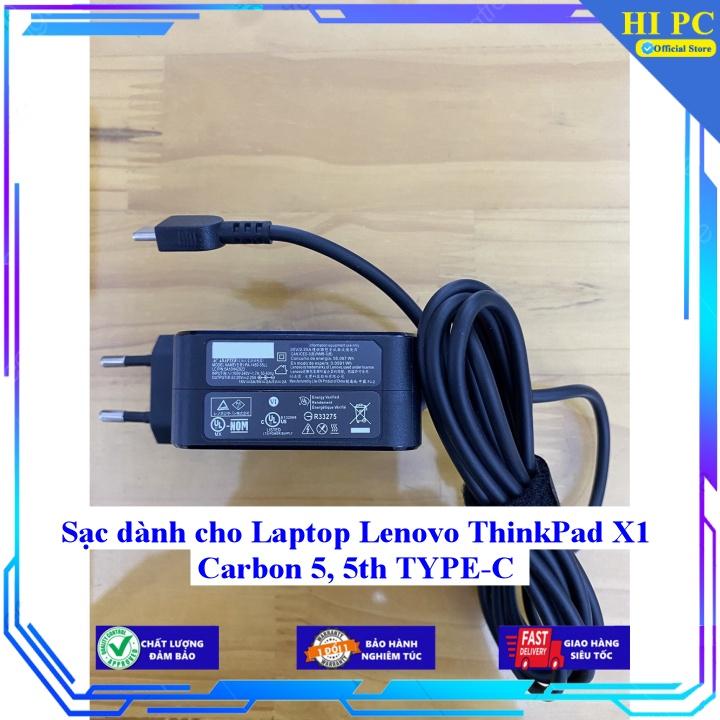 Sạc dành cho Laptop Lenovo ThinkPad X1 Carbon 5 5th TYPE-C - Kèm Dây nguồn - Hàng Nhập Khẩu