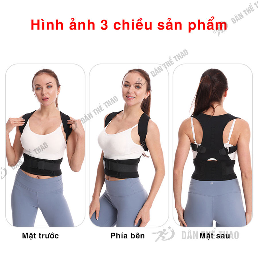 Đai đeo chống gù lưng cải thiện cột sống tùy chỉnh mức độ - Đai lưng chống gù cho nam và nữ êm vai tôn vóc dáng