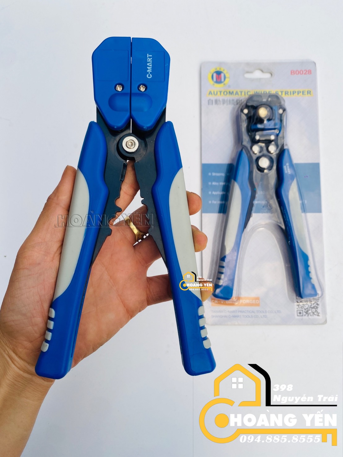 Kìm Tuốt, Kềm Cắt Dây Điện Tự Động C-mart B0028 từ 0.2~1.5m²