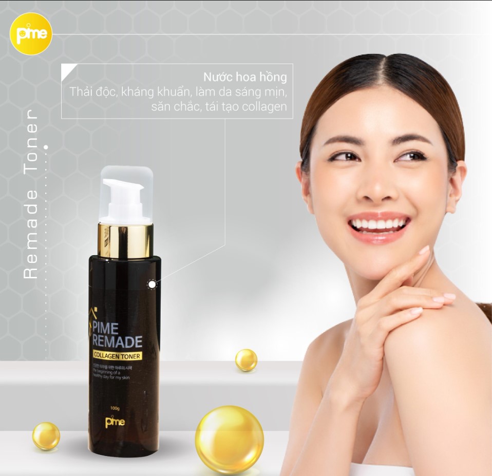 NƯỚC HOA HỒNG COLLAGEN PIME REMADE TONER 100G