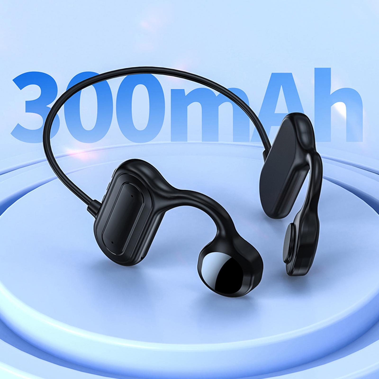 Bone Conduction Headphones, HiFi Headsets Drivers 12H Music Easy Button Work