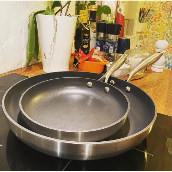 Bộ 2 chảo chống dính đáy từ Scanpan CTX 20 + 28cm 65202803, bảo hành chống dính 3 năm, sản xuất Đan Mạch