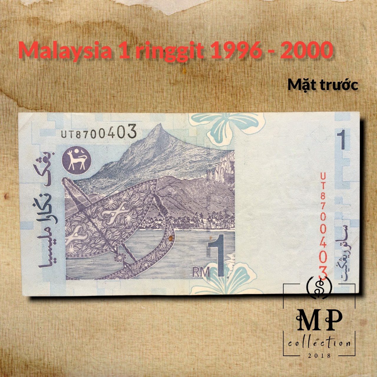 Tiền xưa Malaysia 1 ringgit 1996 2000 chất lượng đã qua sử dụng.