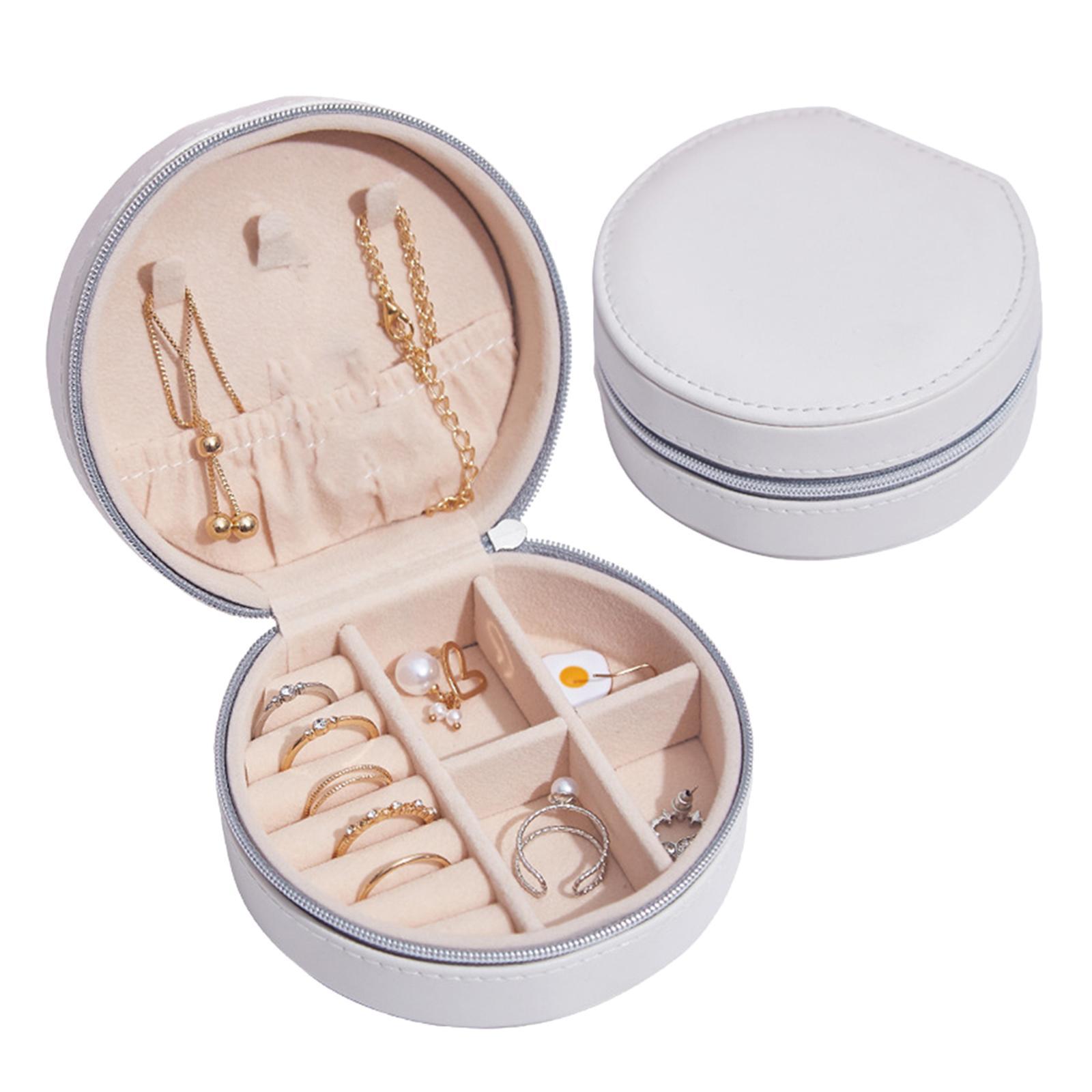 Small Jewelry Box Rings Earrings Necklace Organizer Holder Case Accessories