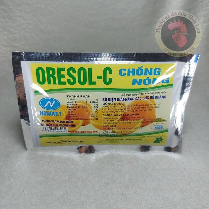 COMBO 5 GÓI - ORESOL - C - cung cấp điện giải - chống mất nước cho gà - 1 gói / 100 gram