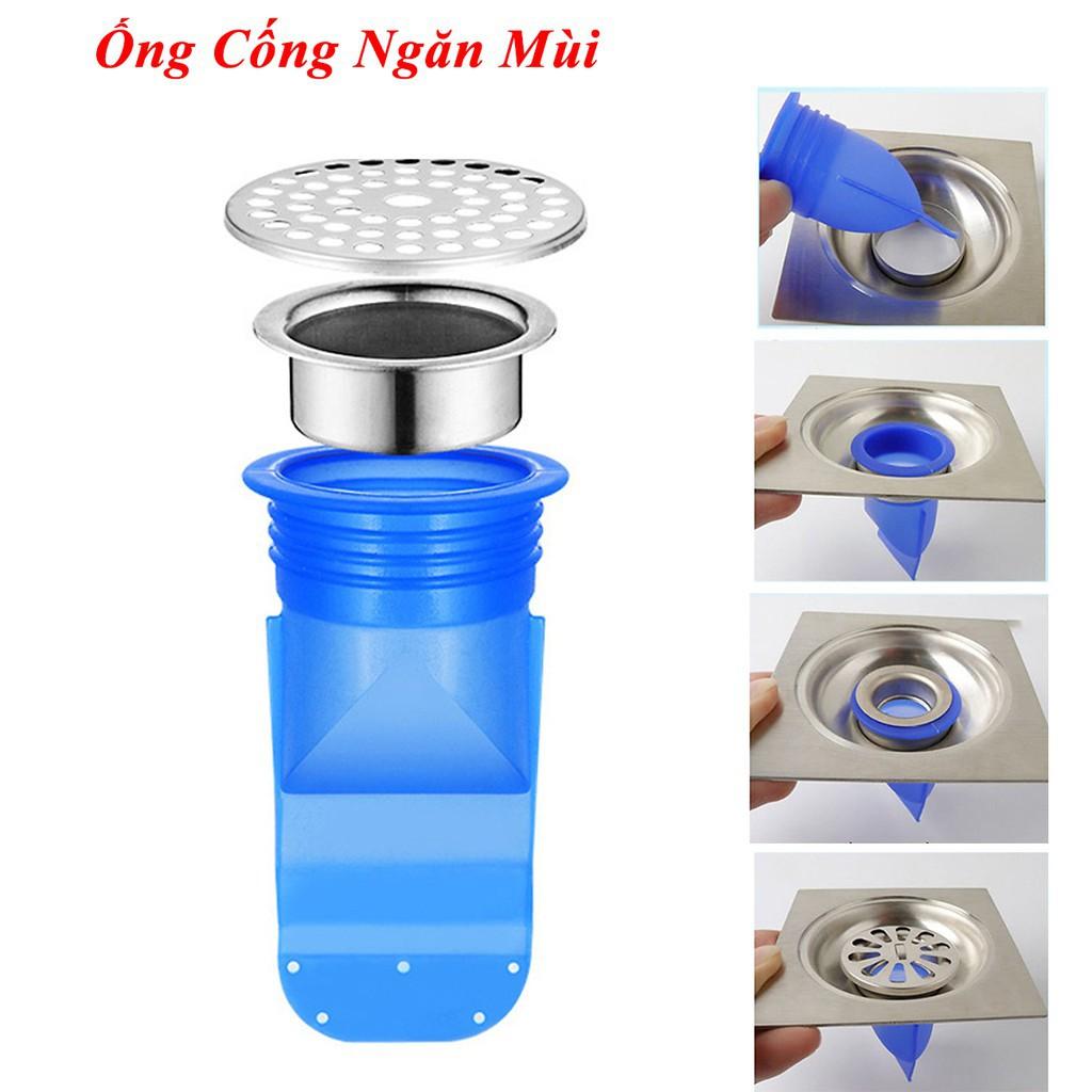 DỤNG CỤ ĐẬY CỐNG THOÁT NƯỚC - VÒI RỬA CHÉN SILICON XANH NGĂN MÙI THÔNG MINH