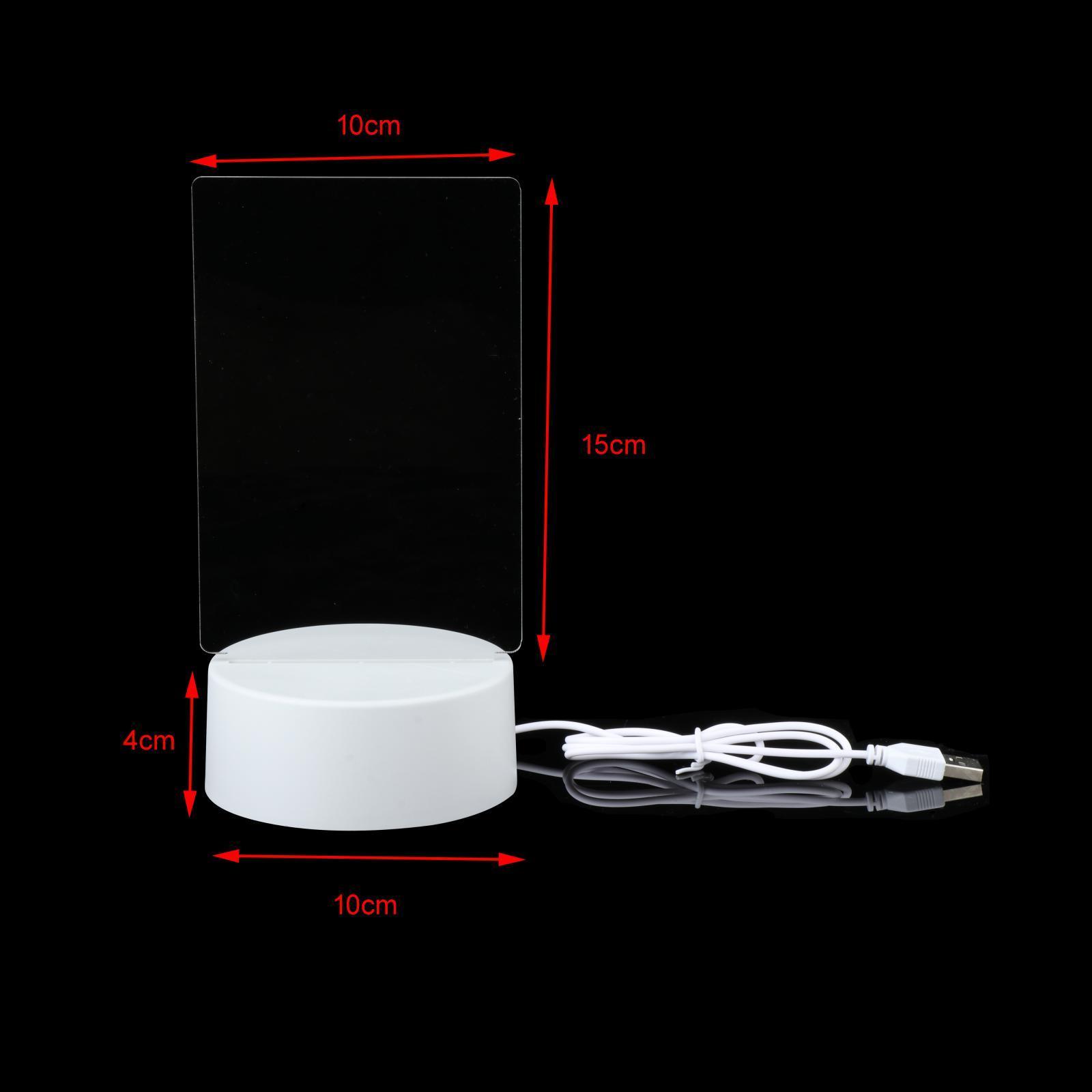 Led Night Light USB Message Board Note Board Rewritable with Pen Warm Soft Light USB Night Lamp Decoration