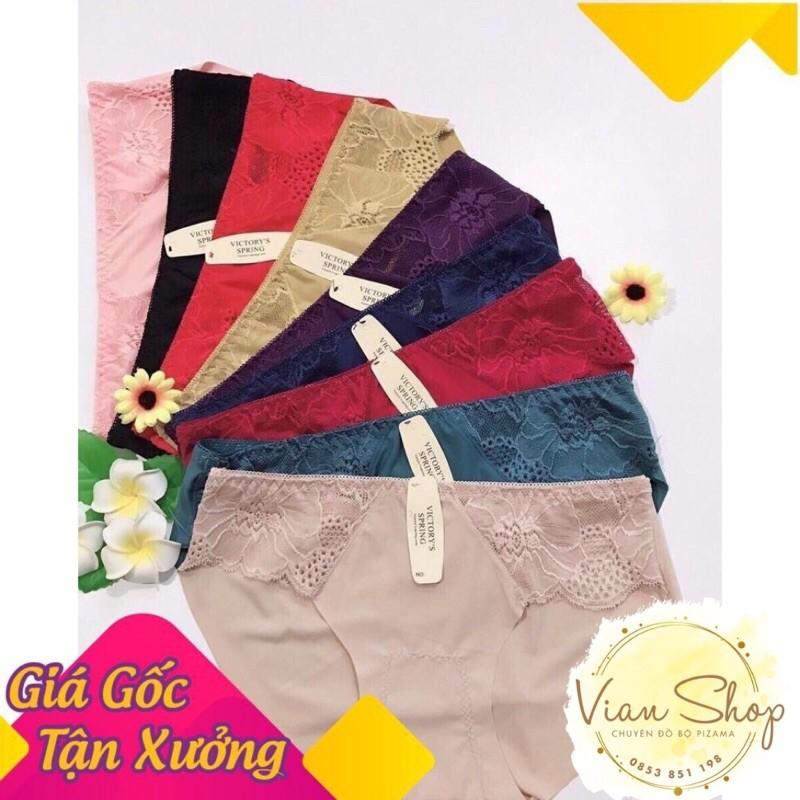 Quần lót nữ đúc su thun lạnh pha ren mềm mại, thoáng khí, thông hơi