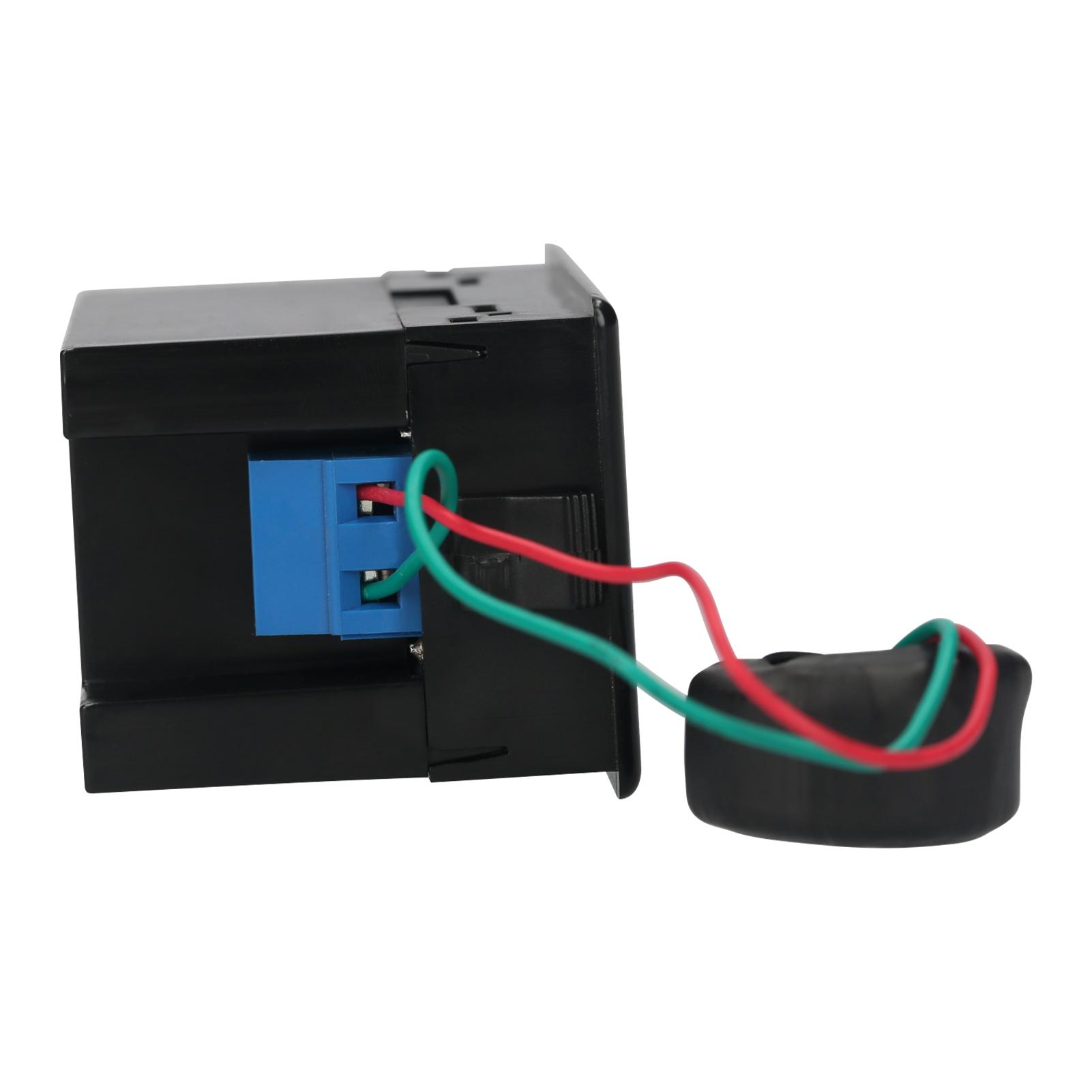 AC 80-300V 100A Digital Voltmeter Ammeter Amperage Tester Gauge Green Red LED Amp Dual Display AC Panel Current Meter