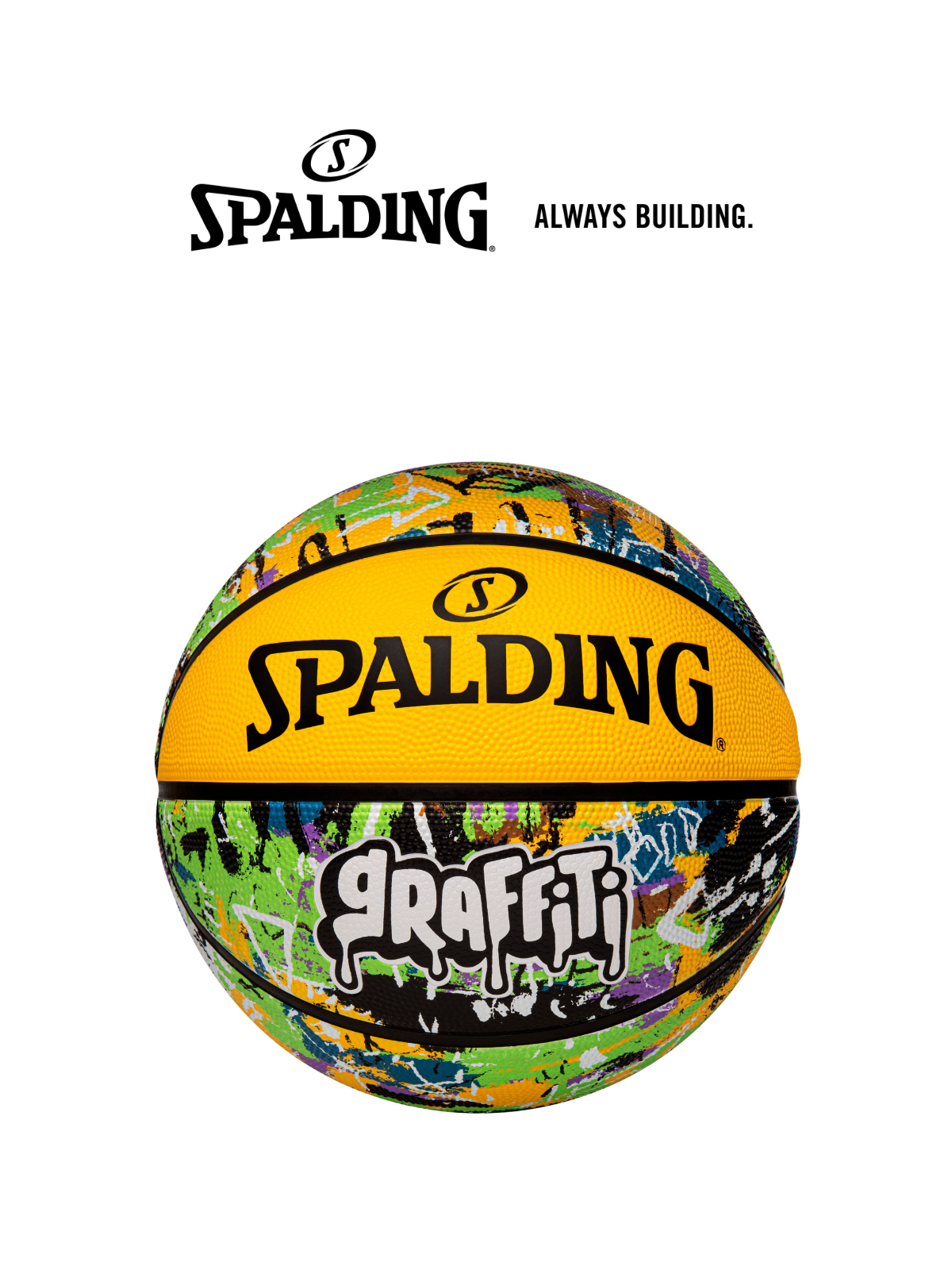 Bóng rổ Spalding Green Yellow Graffiti Size 7