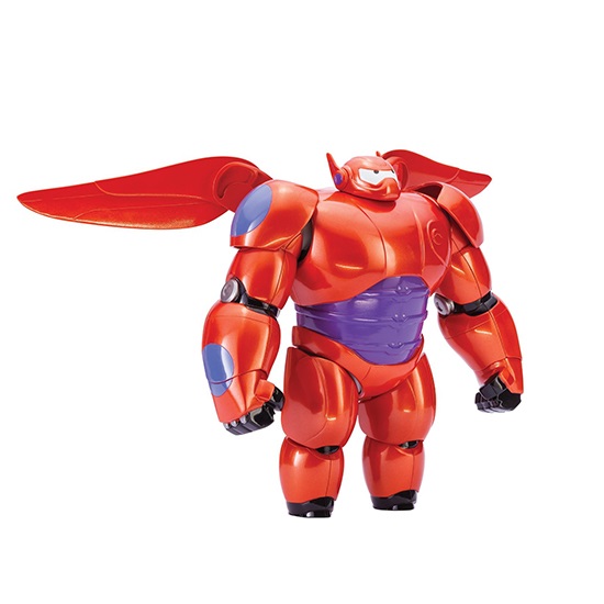 Mô hình Big Hero 6 Baymax khớp tay chân và cánh nhựa đặt nguyên khối tặng kèm vòng bắn thẻ 2079