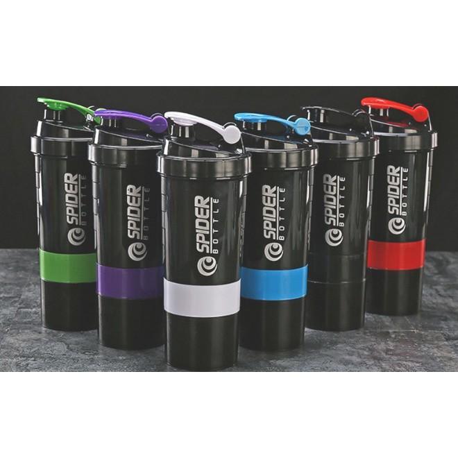 Bình Lắc Shaker Tập GYM 3 Ngăn Tiện Dụng 550 Ml