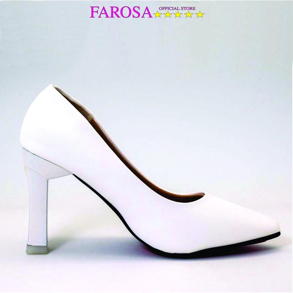 Giày cao gót nữ công sở FAROSA - C19 gót vuông lõi sơn 9cm cực đẹp