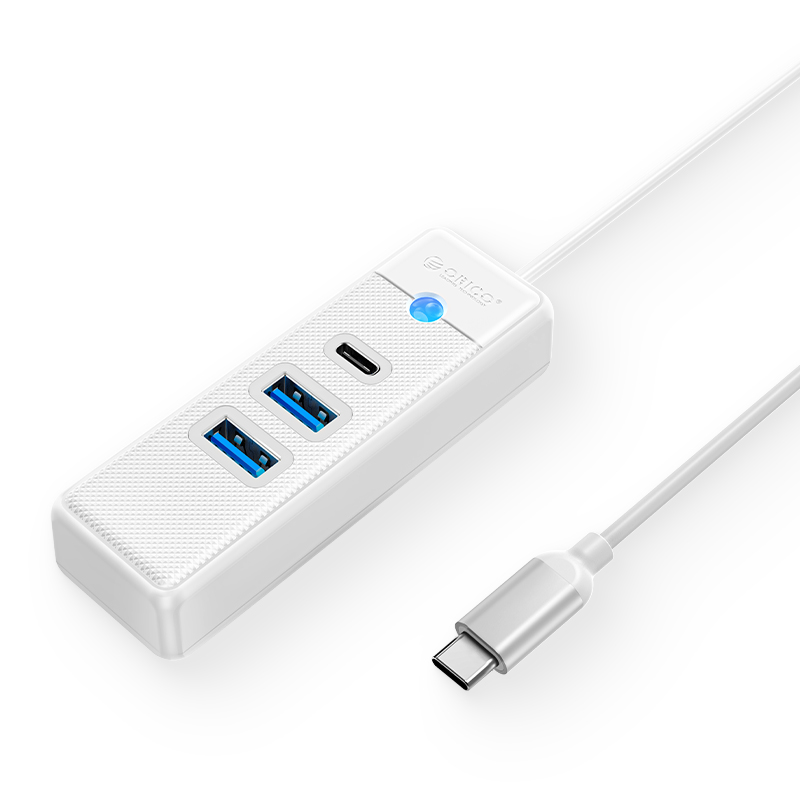 HUB Type C ra 1 cổng TYPE C + 2 Cổng USB 3.0 Orico PWC2U-C3 - Hàng Chính Hãng