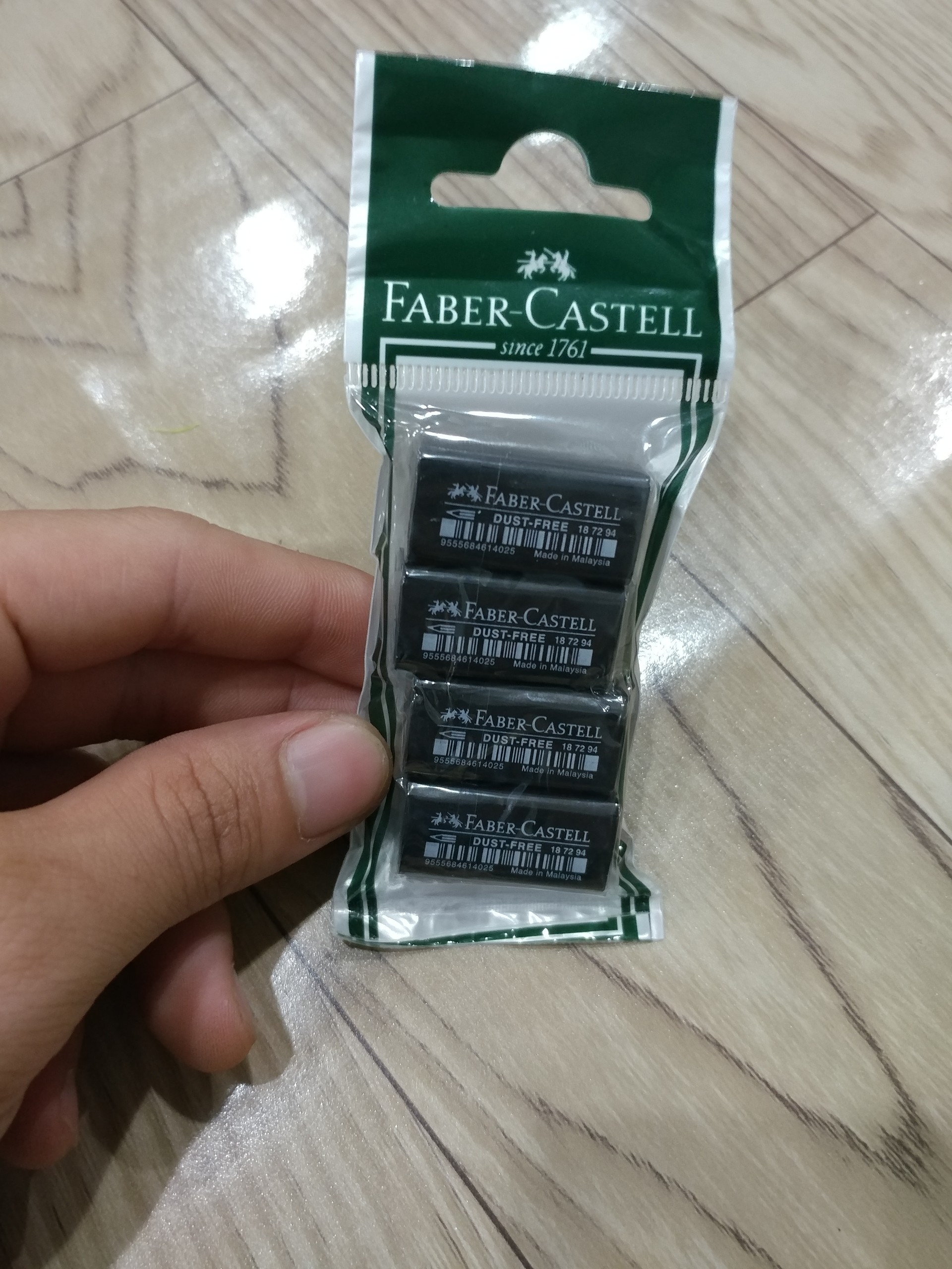 Gôm Dust Free Faber-Castell 1871994 - 187199/187294 Size 48 (4 Viên)