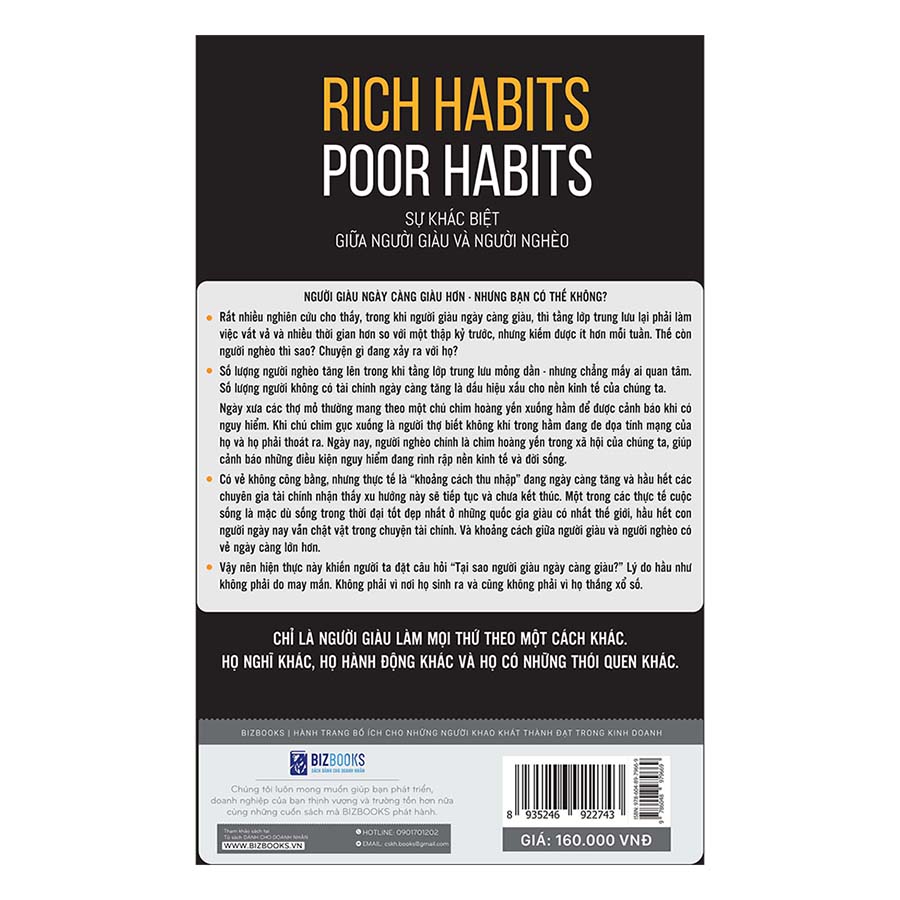 Rich habits, poor habits: Sự khác biệt giữa người giàu và người nghèo_ Sách_ Bizbooks_ Sách phát triển bản thân_ Sách hay mỗi ngày