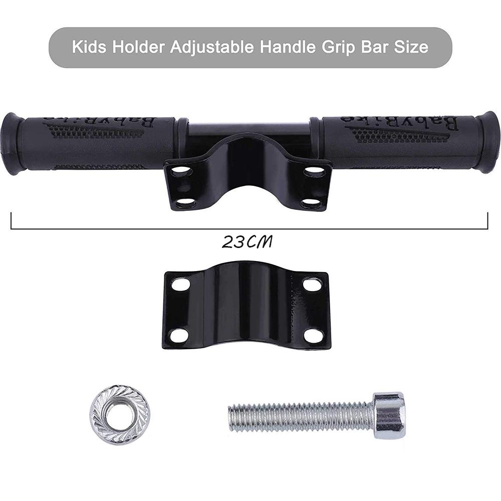 Trẻ em tay lái xe tay vịn an toàn cho trẻ em cho xe tay ga di động không trượt silicon phù hợp với khung điều chỉnh M365 Color: black
