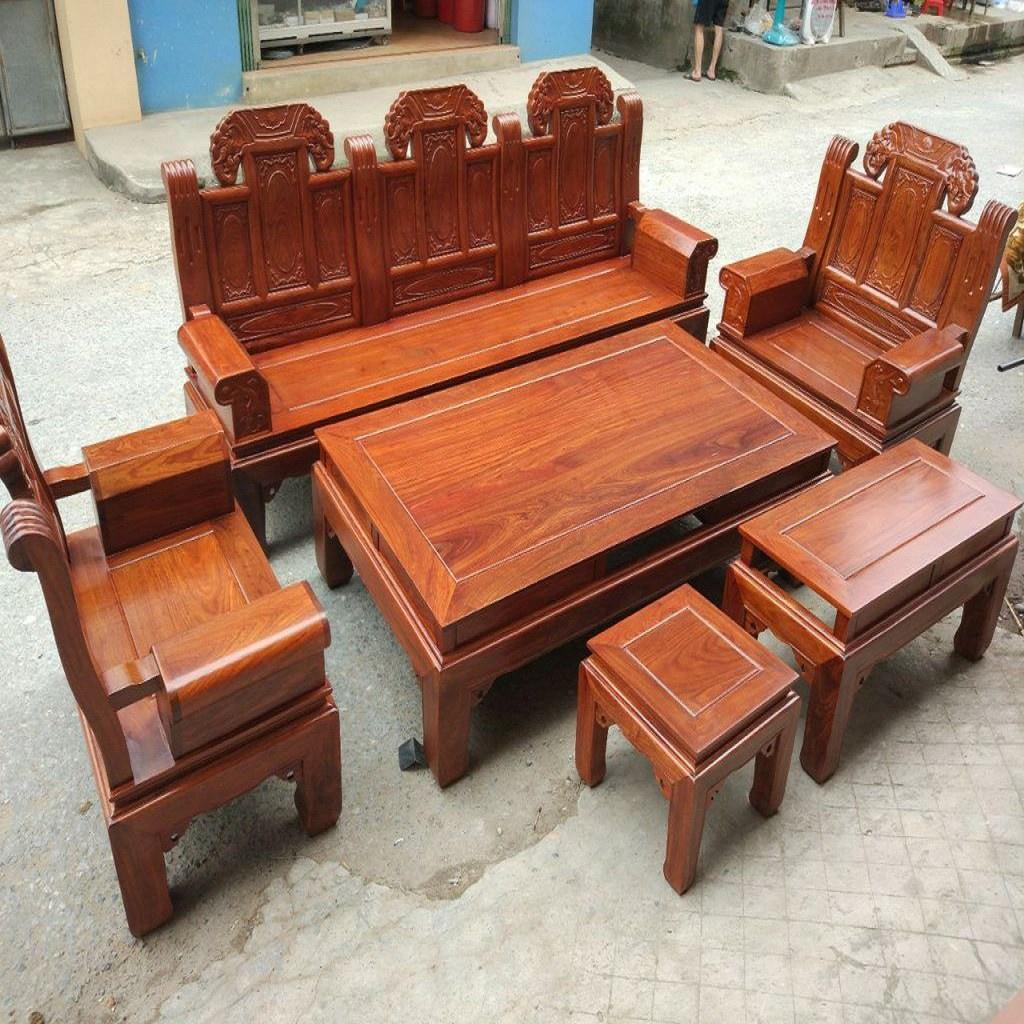 Bộ bàn ghế Âu Á gỗ Gõ Đỏ