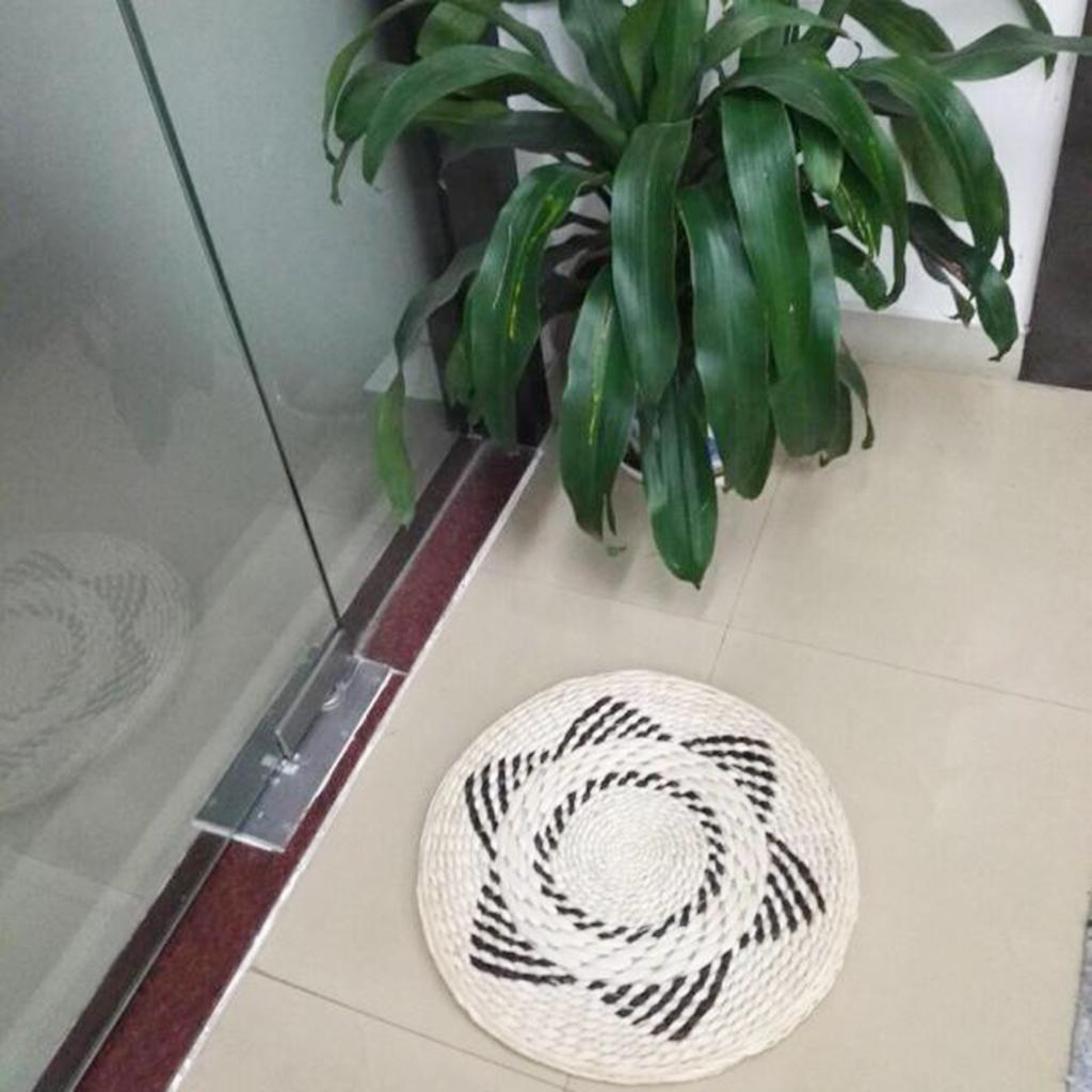 Japanese Style Handmade Straw Woven Seat Cushion Tatami Dia. 48cm