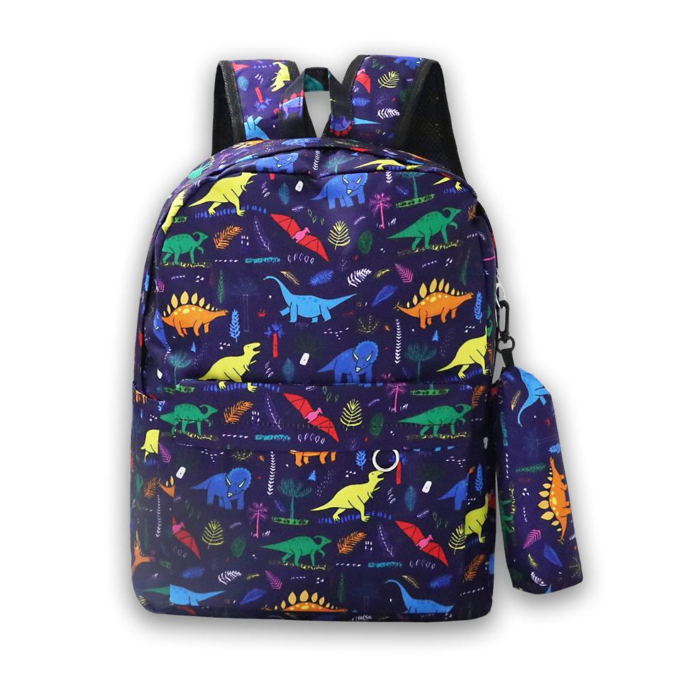 2 Chiếc Khủng Long Hoạt Hình Trẻ Em Học Túi Ba Lô Cho Bé Trai Bé Gái Học Ba Lô Trẻ Em Schoolbag Trẻ Em Mochila Với Túi Đựng Bút