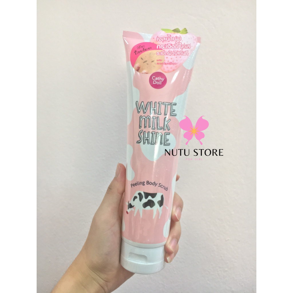 Tẩy Tế Bào Chết Cathy Doll White Milk Shine 320ml Thái Lan