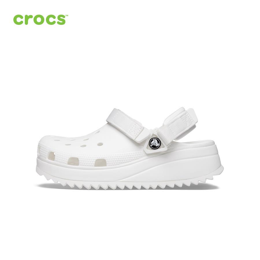 Giày lười unisex Crocs FW Classic Clog U Hiker Whi/Whi - 206772-143