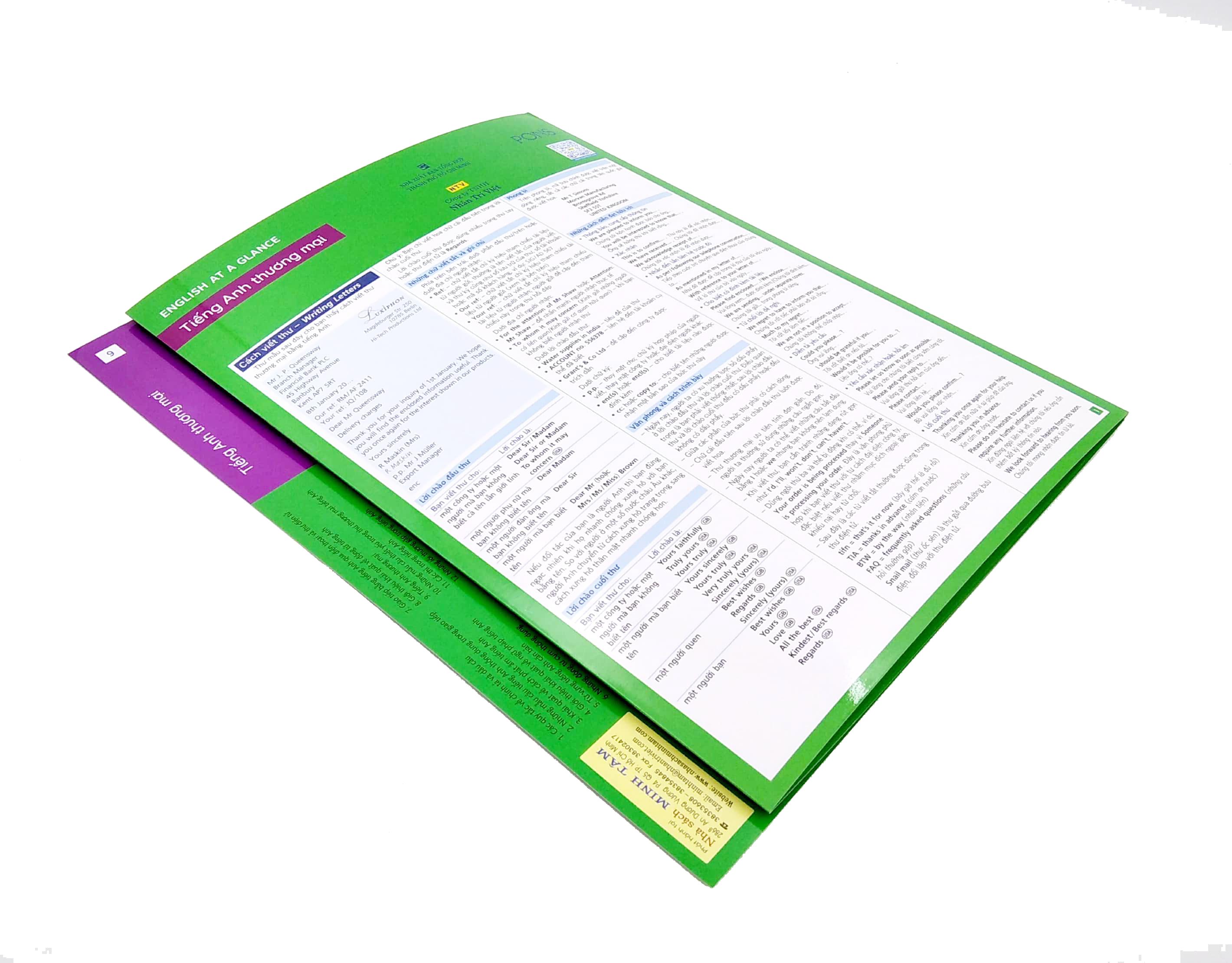 Sách English At A Glance – Tiếng Anh Thương Mại