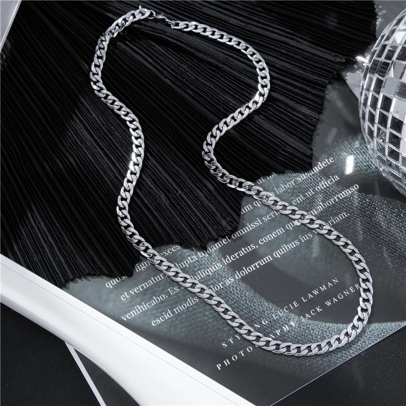 Dây Chuyền Nam Nữ Chuỗi Trơn Basic Màu Bạc - Vòng Cổ Chuỗi Trơn Vừa Unisex Thép Không Gỉ PTDCNA15