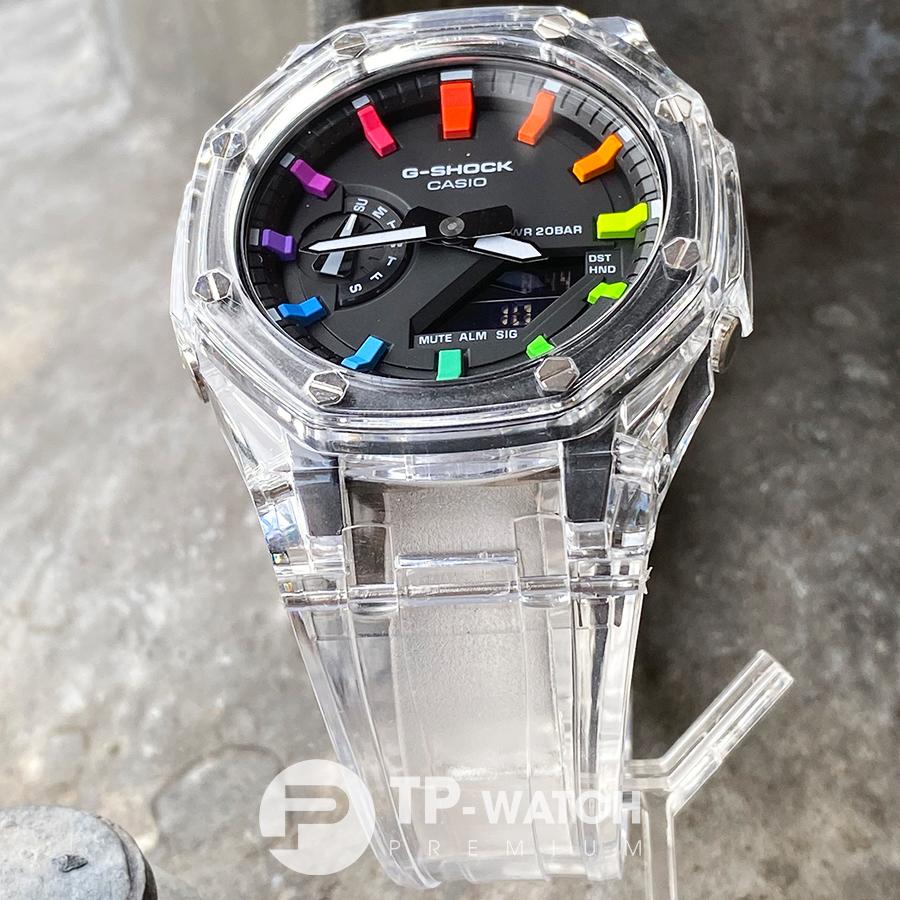 Đồng Hồ Nam Dây Nhựa Casio G-Shock GA-2100SKE-7A AP CUSTOM SKELETON x RAINBOW ROYAL OAK (SPECIAL)