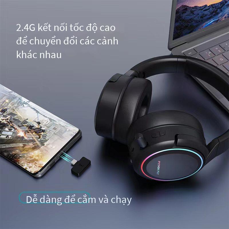 Tai nghe chơi game tất cả trong một âm thanh nổi chế độ kép không dây 2.4G\Bluetooth kiểu mới nhất
