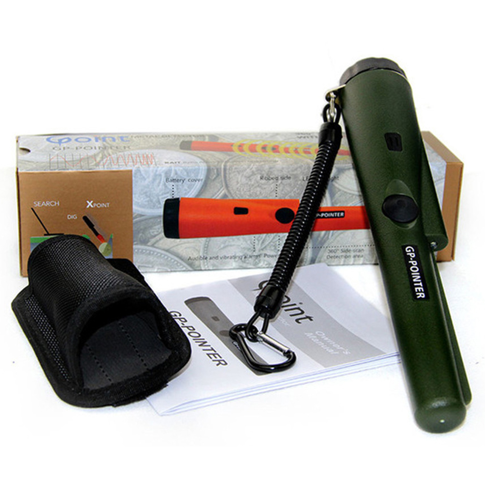 Máy dò kim loại cầm tay có độ nhạy cao có Đèn LED độ sáng cao