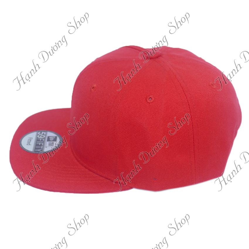 Mũ Snapback Trơn Nón Hiphop không thêu họa tiết, thiết kế mỏ bằng độc đáo, có khóa nhựa tăng giảm size - Hạnh Dương