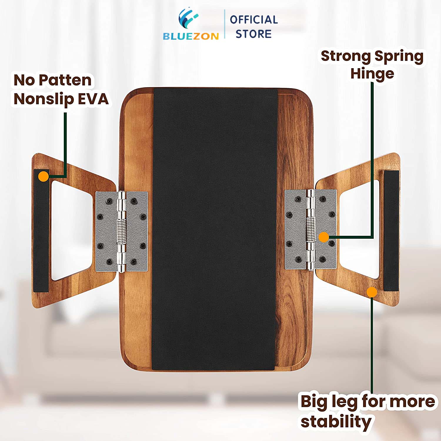 Khay gỗ kẹp tay ghế sofa, để thức ăn đồ dùng tiện lợi