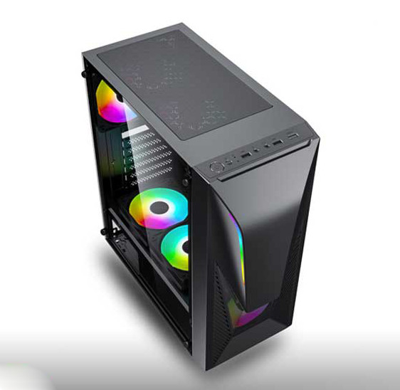 Thùng Máy Tính Case VSP Gaming KA-240 Tích Hợp LED RGB - Hàng nhập khẩu