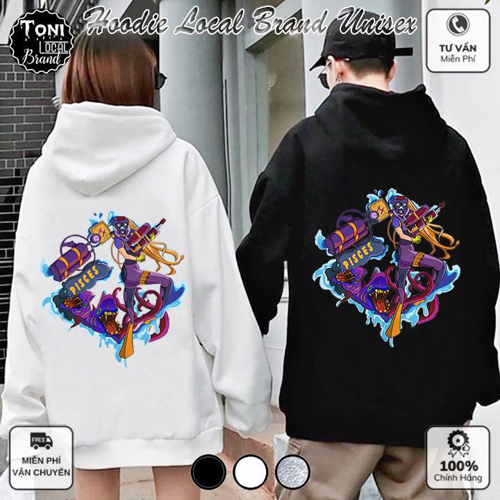 Áo Hoodie Local Brand Unisex SONG NGƯ Nỉ Bông Form Rộng Full Box