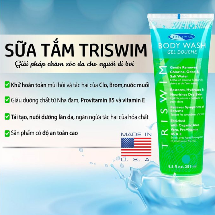 Combo 2 Sữa Tắm Triswim (251ml / Chai)