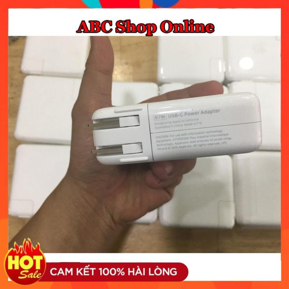 Sạc Dùng Cho ADAPTER APPLE 87W USB-C (20.2V - 4.3A) model 2016 model A1707 A1719 (MNF82LL / A1)